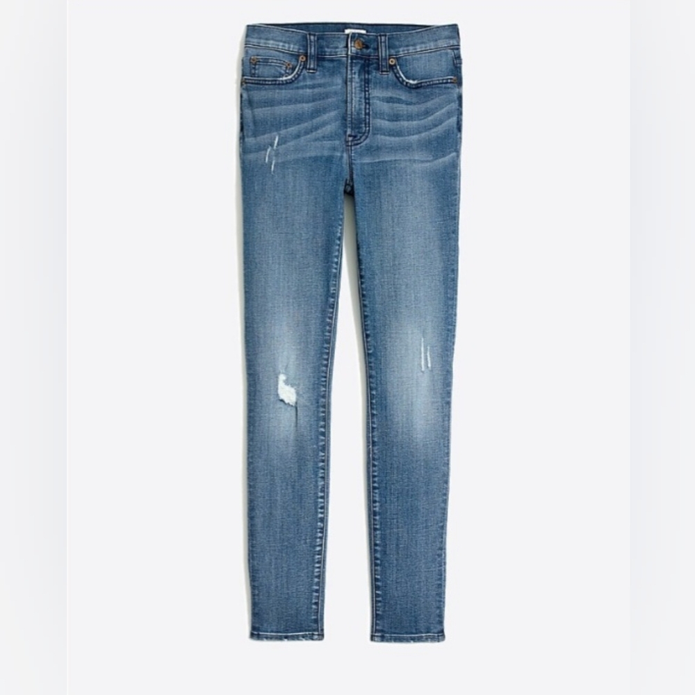 J.Crew High-Rise Skinny Jean in Bella Wash With 27.5" Inseam